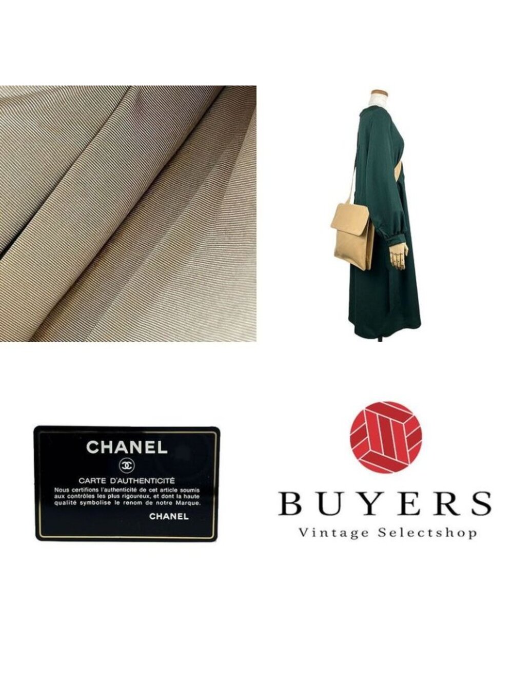 Chanel Shoulder Bag Crossbody Cocomar Cles Leather 6 Beige - Picture 8 of 8